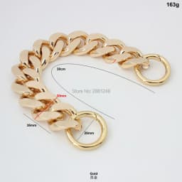 30mm 1-5pcs gold thick Aluminum chain bag Light weight bags strap bag parts DIY handles Accessory Handbag Straps Bag