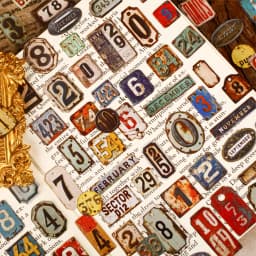 24 Pcs Retro Alphabet, Number & Symbol Label Stickers Sticker Pack Scrapbooking Diary Vintage Decoration Junk Journal Stickers