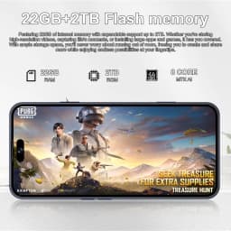 K-Touch Smartphone For 17 Pro Max 7.3inch Full Screen Mobile Phones 22G+2TB Cell Phone 16+48MP 5G Dual Sim 7800mAh Battery Face ID Unlocked Android 15 Cellphones