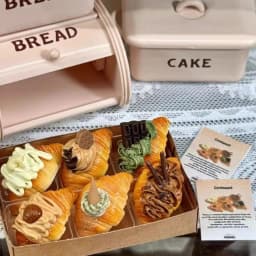 Miniature Croissant Clay Model Kitchen Baking Props Furniture Accessories Mini Pudding Drink Food Play Diy Dollhouse Dessert Toy