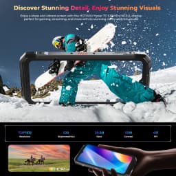 HOTWAV Hyper 7S Rugged Phone 5G Octa-core Android 15 Smartphone 6.6'' HD+ 120Hz 10800mAh 20W Mobile Phone 4GB 256GB Cellphone