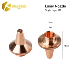 Praylee All Types Laser Nozzles Single/Double Layers Dia.28/D32mm for Raytools Precitec WSX HSG Bodor HANS Fiber Cutting Machine