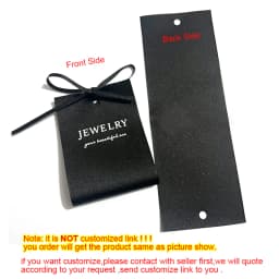 10pcs Luxury Jewelry Packaging Card Label Tag Bow Fabric DIY Handmade Earring Necklace Bracelet Package Display Small Bussiness