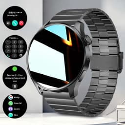 New Round 1.52" Extra-Large Screen Smartwatch Wireless Call Men Women With More Sports Modes Calculator Smart Watches Business