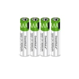 USB AAA Rechargeable Batteries 1.5V 3000mAh Li-ion Battery for Remote Control Mouse Electric Toy Battery + Type-C Cable