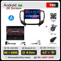 Android Autoradio For Mitsubishi Pajero Sport 3 L200 5 Triton 3 2015- 2019 Car Radio Carplay GPS Navigation Stereo Player WIFI