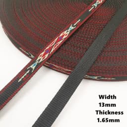 3Yards 10-20MM Retro Jacquard Substantial Thick Webbing Bag Belt Straps Ribbon for DIY Horse Or Big Pet Collar Clothing Sewing
