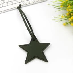 Free initials five pointed star leather luggage pendant star pu leather pendant bag pendant gift leather buckle keychain