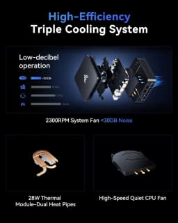 KAMRUI Mini PC Ryzen 5 3501U 8GB DDR4 256GB M.2 SSD Windows11Pro WiFi5 Dual 4K Display Mini Desktop Computer for Office Business