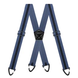 Hidden Suspenders for Men 1.6" Wide Elastic Adjustable Work Suspenders Heavy Duty with 4 Snap Loop X-back Braces for Trousers