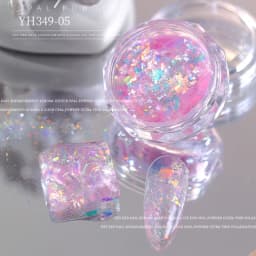 12 Colors Chameleon Glitter Flakes Irregular Untra-Thin Chameleon Yuki Glitter Sequins Mirror Effect Manicure Chameleon Sequins