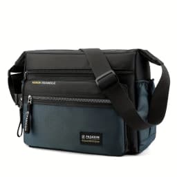Men Multifunctional Crossbody Bag Nylon Waterproof Shoulder Bag Large Capacity Casual Male Messenger Bag Design Travel Daily