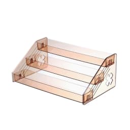 Plastics 3 Layers Nail Polish Display Stand Cosmetic Display Rack Holder High-Capacity Essential Oil Bottle Organizer Storage