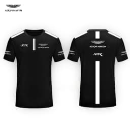 Aston Martin Racing Team Summer Men's New 3D Printed T-shirt Women's Outdoor Sports Top