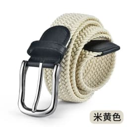 100cm 110cm 120cm New Design High Quality Men Casual Belt Woven Buckle Elastic Canvas All match Women Pants Versatile Sense