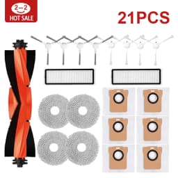 For Xiaomi Robot Vacuum X20+/X20 Plus Parts Accessories Main Side Brush Hepa Filter Mop Cloth Dust Bag Replacement