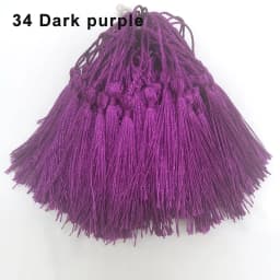 100Pcs Tassels 13cm Silky Floss Bookmark Tassels with Cord Loop Chinese Knot Tassel Fringe Jewelry Making DIY Craft Accessories