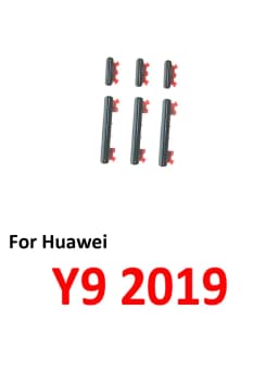 For Huawei Y9 2019 Phone New Power Volume Button On Off Up Down External Key Internal Flex Cable Parts Black Green Blue