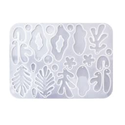 3D Irregular Earring Silicone Molds Epoxy Resin Mold DIY Resin Pendant Jewelry Keychain Crafts Making Tool Non-stick