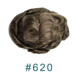 Man Human Hair 80%Density Ultra Thin 0.02mm Full Skin PU New Men Toupee Grey White 1B80 60R# Male Hairpieces Capillary Prosthes