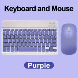10 in Mini Wireless Keyboard and Mouse Rechargeable Slim Keyboard and mouse set For iPad Air Pro Tablet For Android IOS Windows