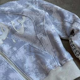 Autumn light color loose classic style 2025 new elastic zipper camouflage casual street high-end hip-hop street jacket
