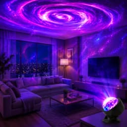 LED Starry Sky USB Galaxy Projector Light with Remote Control and RGB Lighting (7 Modes) – Ideal for Home Bedrooms, Game Rooms,