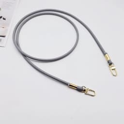 Unicolor Leather Crossbody Bag Strap Replacement with Phone Loss Prevention Chain for DIY Bag Making Projects