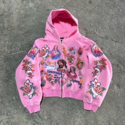 British flag printed cardigan hooded fashionable solid color oversized sweatshirt Y2K Harajuku Hip Hop Gothic casual clothes