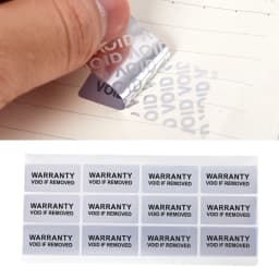 Warranty Protection Sticker 40*20mm Tamper Proof Void Label Stickers Disposable Security Seal Anti-counterfeiting Sticker