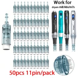 100pcs Dermapen M8 Needle for Drpen M8/m7s/A6s Derma Micronneedle Pen Mesotherapy Microneedling Needle Length 0.25mm