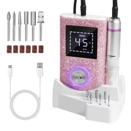 45000RPM Professional Rechargeable Nail Drill Machine for Nails Electric File HD Display Metal Manicure Pen Nail Lathe Sander