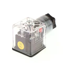 1Pcs DC24 Solenoid Coil Plug Hydraulic Valve Transparent Voltage Universal Accessories