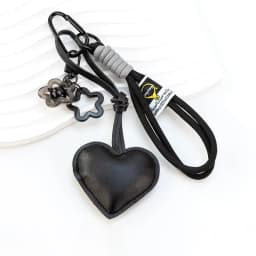 Luxury Charm Tassel Love Heart Pendant Handmade Creative Bowknot Keychain Cute Glossy Pendant Keychain Bag Accessories