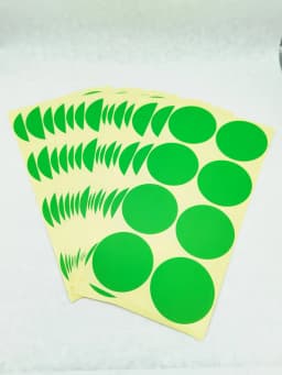 120pcs 50mm /2" Round Blank Silver Gold Company Stamp Seal Hademade Colours Label Sticker