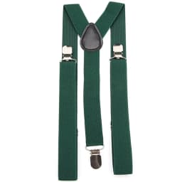 Solid Color Elastic PU Leather Suspenders Braces Men Black Red Adjustable With Straps For Wedding Suit Skirt Accessories Gift