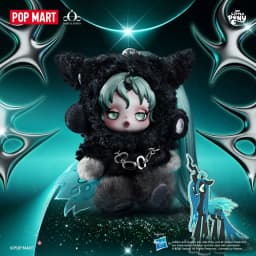 POP MART SKULLPANDA x My Little Pony Series Plush Doll Pendant Genuine Blind Box Mystery Box Guess Bag Toys Cute Anime Figure