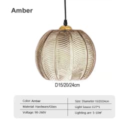 Nordic Glass Pendant Light Striped E27 For Living Room Bedroom Bar Dining Room Kitchen Dining Table Interior Decorative Lighting