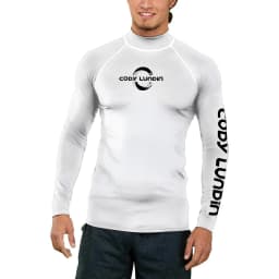 Surfing Swimming Diving T-Shirts Compression Long Rash Guard Swimwear Men's UV Protection Surf Clothing Beach Floatsuit Tops