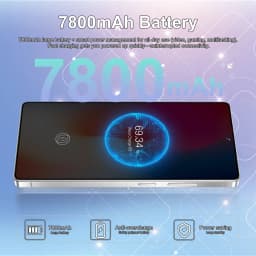 K-Touch Smartphone For C26 Ultra 5G Cell Phone 7800mAh Battery Mobile Phones Full Display 48MP Camera 7.3 Inch HD Android 22GB RAM 2TB ROM Octa Core Face ID Dual SIM 4G Unlocked Android 15 Cell Phone with FM Radio GPS