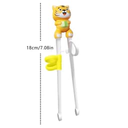 1Pair Baby Kids Training Tableware Food Sticks Cartoon Animal Chopsticks For Children Cute Cat Elementary Learning Chopstick