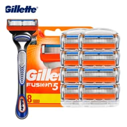 Gillette Fusion 5 Razor Blade 5 Layers Safety Manual Shaving Head Replacement Beard Shaver Refills Cassettes for Man Face Care