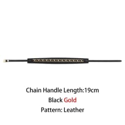 Genuine Cowhide Top Handle Strap Replacement Handbag Short Handle For Classic Flap CF Bag DIY Modification Accessories