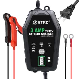 HTRC 3000mA 6V 12V Automatic Battery Charger Pluse Repair Charger for Lithium LiFePO4 Lead-Acid AGM Gel WET Battery Charger