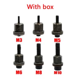 1/6Pcs Hand Rivet Nut Gun Head Nuts Rivet Nut Tool Manual Riveter Tool Accessory for Nuts M3 M4 M5 M6 M8 M10 Simple Installation