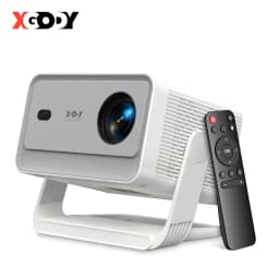 XGODY A6 Pro 650 ANSI Lumens Smart Projector, Native 1080P with 8K Decoding, Android 14, Wi-Fi 6 & Bluetooth 5.2, Auto Focus & Keystone with Auto Screen Alignment, Portable Home Theater Projector for Bedroom & Outdoor Movies
