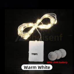 10/5Pcs LED Fairy Lights 3 Mode Light String Button Battery Christmas Decoration Party Wedding Garden New Xmas Tree Year's Decor
