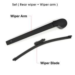 Rear Windscreen Wiper Arm & Blade Set 11" Inch for VW Golf Mk6 Hatchback 2009-2013