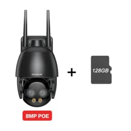 HD 8MP WIFI/4G SIM Card/POE Surveillance Camera 10X Digital Zoom AI Humanoid Detection Auto Tracking 2.8mm 8mm Dual Lens Camera