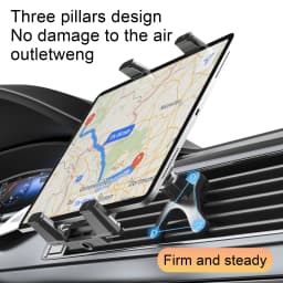Car Air Vent Universa Holder Mount, Stand Compatible with 7" - 12.9" Tablets iPad ,4" - 7"Folding Screen/straight Panel Phone
